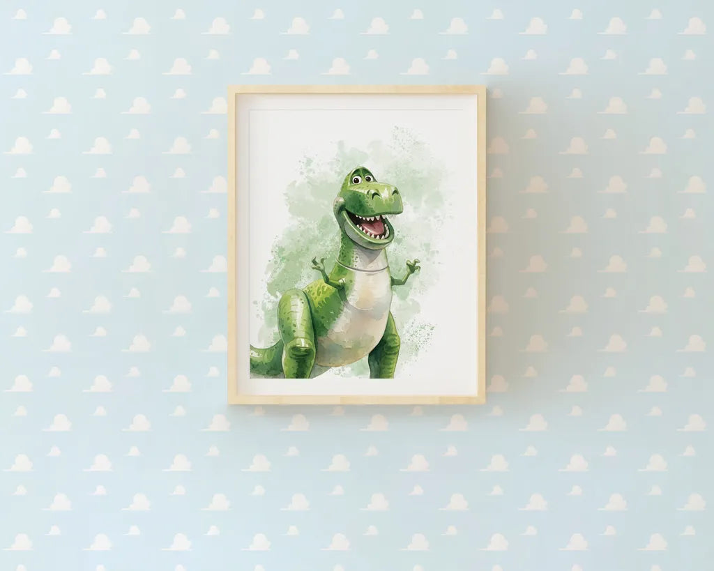 Illustration of Rex the dinosaur from Toy Story