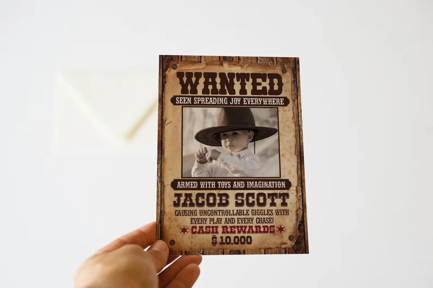 Western Wanted Poster: Editable Wild West Outlaw Sign for Sibling Party Banner (Digital Download)